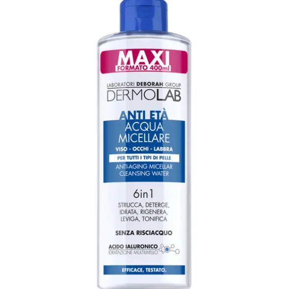 DERMOLAB VISO ACQUA MICELLARE ANTI ETA' 6in1 PER TUTTI I TIPI DI PELLE 400 ML