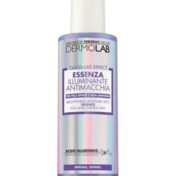 DERMOLAB VISO GLASS LIKE EFFECT STEP 1; TRATTAMENTO LIQUIDO LEGGERO E CONCENTRATO ILLUMINANTE ANTI MACCHIA PER PELLI SPENTE NON UNIFORMI; ETÀ 20, 30, 40; 150 ML