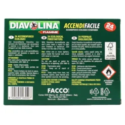 DIAVOLINA ACCENDIFACILE ECOLOGICO 24 ACCENSIONI