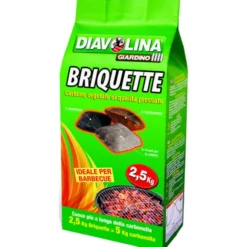 DIAVOLINA BRIQUETTE CARBONE VEGETALE SACCO 2,5 KG