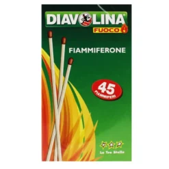 DIAVOLINA FIAMMIFERONE 45 FIAMMIFERI LE TRE STELLE