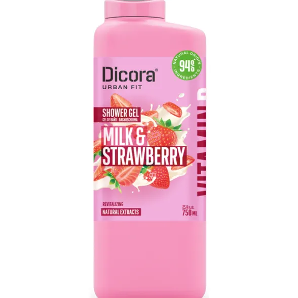 DICORA SHOWER GEL MILK & STRAWBERRY 750 ML