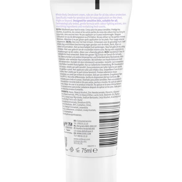 DOVE DEODORANTE CREAM BODY LAVENDER & CAMOMILE SCENT 75 ML