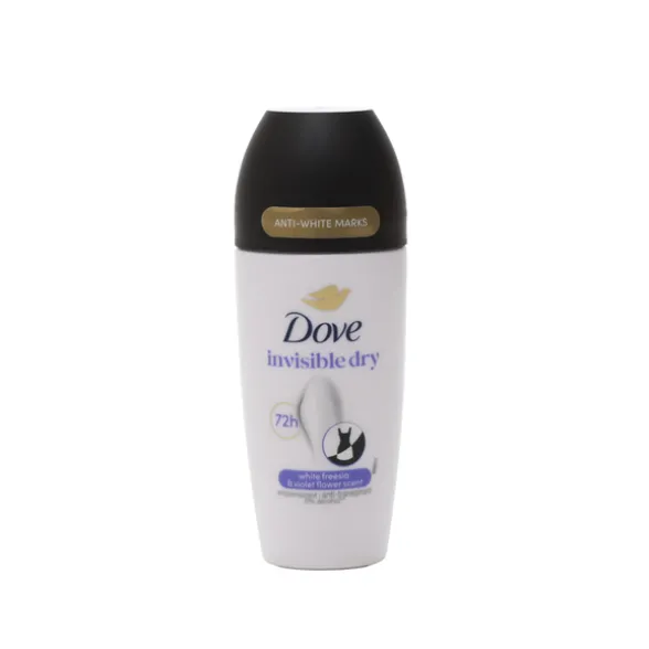 DOVE DEODORANTE ROLL ON 72h INVISIBLE DRY 50 ML