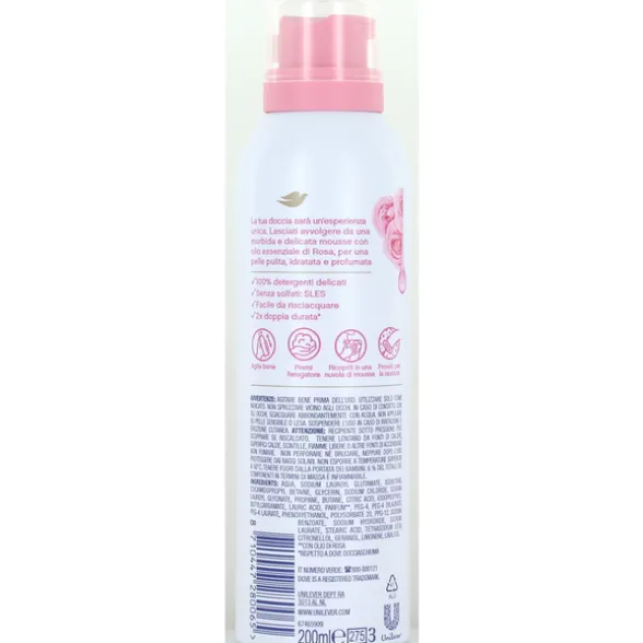 DOVE DOCCIA MOUSSE CON OLIO DI ROSA 200 ML