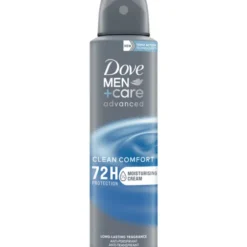 DOVE MEN CARE DEODORANTE 72H SPRAY CLEAN COMFORT ADVANCED CARE 150 ML