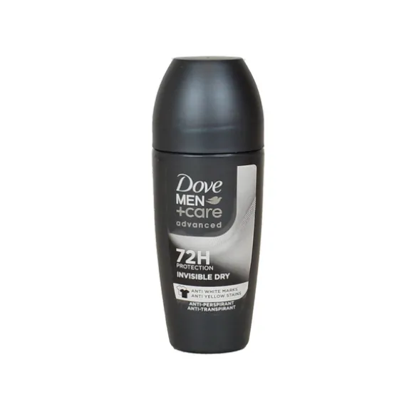 DOVE MEN DEODORANTE ROLL ON 72H INVISBLE DRY 50 ML