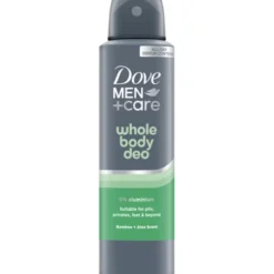 DOVE MEN DEODORANTE WHOLE BODY BAMBOO + ALOE SCENT SPRAY 150 ML