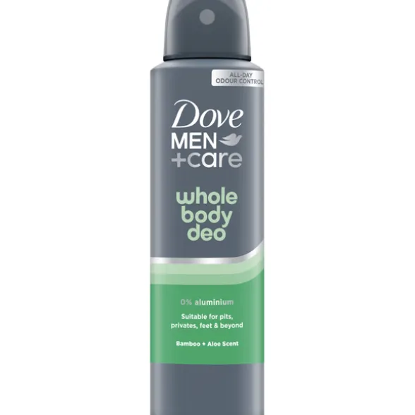 DOVE MEN DEODORANTE WHOLE BODY BAMBOO + ALOE SCENT SPRAY 150 ML