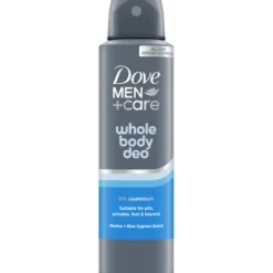 DOVE MEN DEODORANTE WHOLE BODY MARINE + BLUE CYPRESS SCENT SPRAY 150 ML