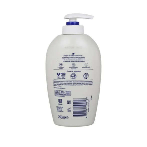 DOVE SAPONE LIQUIDO MANI DETERGENTE IDRATANTE 250 ML