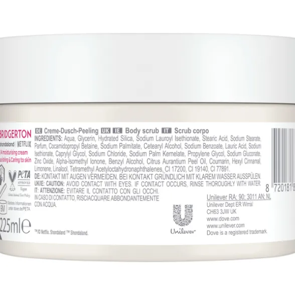 DOVE SCRUB BRIDGERTON RASPBERRY RENDEZVOUS 225 ML
