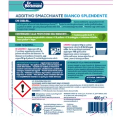 Dr.BECKMANN ADDITIVO SMACCHIANTE BIANCO SPLENDENTE BUSTA 400 GR