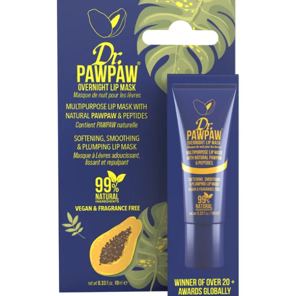 Dr.PAWPAW OVERNIGHT LIP MASK MULTIUSO BALSAMO/MASCHERA LABBRA LENITIVO RIMPOLPANTE 10 ML