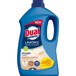DUAL POWER DETERSIVO LAVATRICE LIQUIDO MARSIGLIA 45 LAVAGGI 1,8 LITRI