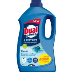 DUAL POWER DETERSIVO LAVATRICE LIQUIDO CLASSIC 45 LAVAGGI 1,8 LITRI