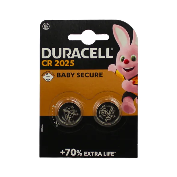 DURACELL BATTERIA LITHIUM LONG LASTING POWER 3 VOLT 2 PZ.2025