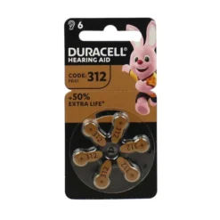 DURACELL BATTERIA PER APPARECCHI ACUSTICI 1,45 VOLT 6 PZ CODE 312 PR41