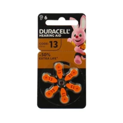 DURACELL BATTERIA PER APPARECCHI ACUSTICI 1,45 VOLT 6 PZ CODE 13 PR48