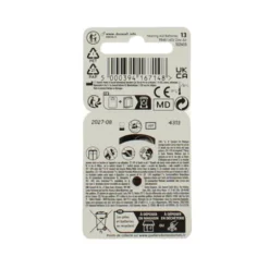 DURACELL BATTERIA PER APPARECCHI ACUSTICI 1,45 VOLT 6 PZ CODE 13 PR48
