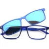 EL CHARRO OCCHIALI DA LETTURA BLU +2,50 + CLIP-ON MAGNETICO LENTI BLU SPECCHIO