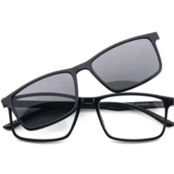 EL CHARRO OCCHIALI DA LETTURA NERO +2,00 + CLIP-ON MAGNETICO LENTI GRIGIE