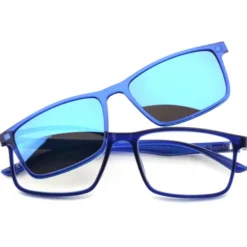 EL CHARRO OCCHIALI DA LETTURA BLU +1,00 + CLIP-ON MAGNETICO LENTI BLU SPECCHIO