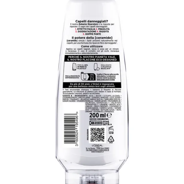 ELVIVE BALSAMO TOTAL REPAIR 5 RIPARATORE CAPELLI DANNEGGIATI 200 ML