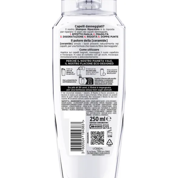 ELVIVE SHAMPOO TOTAL REPAIR 5 RIPARATORE CAPELLI DANNEGGIATI 250 ML
