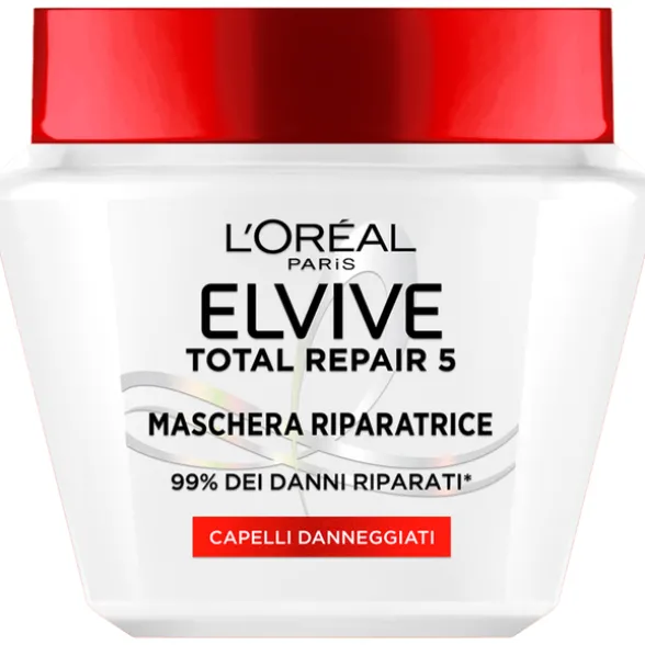 ELVIVE TOTAL REPAIR 5 MASCHERA RIPARATRICE CAPELLI DANNEGGIATI 300 ML