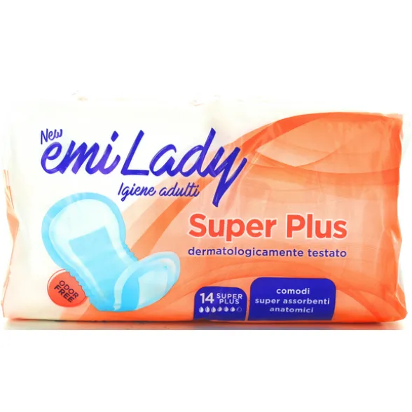 EMI ASSORBENTI LADY SUPER PLUS EXTRA LONG RIPIEGATO 14 PZ DISPOSITIVO MEDICO CE DI CLASSE 1