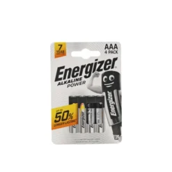 ENERGIZER AAA MINISTILO 1,5V ALKALINE POWER BLISTER 4 PZ