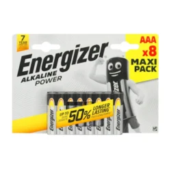 ENERGIZER AAA MINISTILO 1,5V ALKALINE POWER BLISTER 8 PZ.