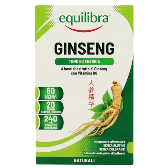 EQUILIBRA GINSENG VEGICAPS 60 PERLE INTEGRATORE ALIMENTARE
