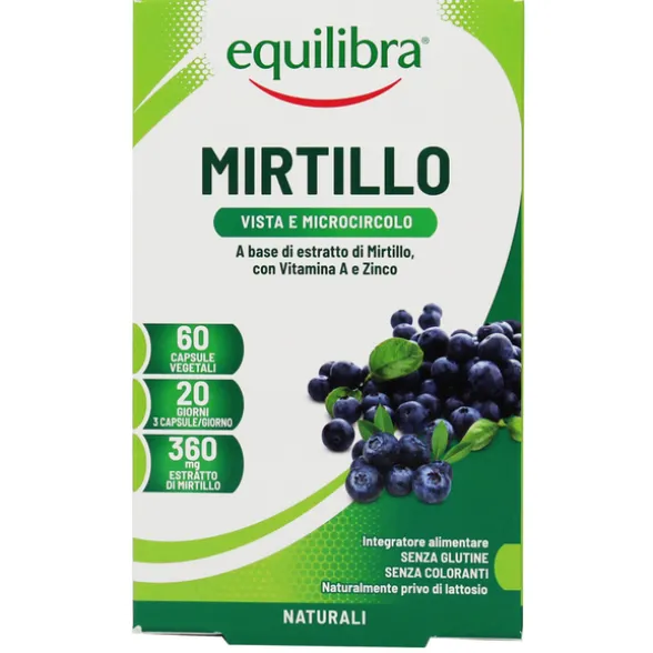 EQUILIBRA MIRTILLO VEGICAPS 60 PERLE INTEGRATORE ALIMENTARE
