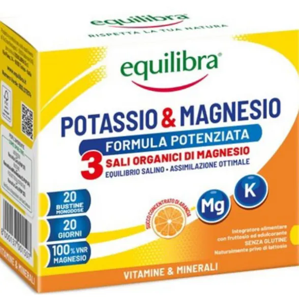 EQUILIBRA POTASSIO & MAGNESIO 20 BUSTE INTEGRATORE ALIMENTARE