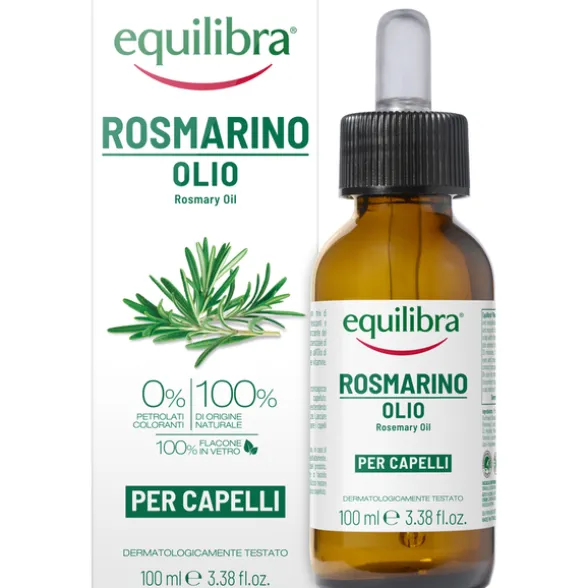 EQUILIBRA ROSMARINO OLIO PER CAPELLI 100% DI ORIGINE NATURALE 100 ML