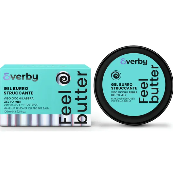 EVERBY GEL BURRO STRUCCANTE VISO, OCCHI, LABBRA - FEEL BUTTER 100 ML