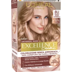 EXCELLENCE N.8U BIONDO CHIARO UNIVERSALE CREME UNIVERSAL NUDE SENZA AMMONIACA