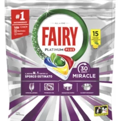 FAIRY TUTTO IN 1 PLATINUM PLUS MIRACLE 15 CAPS LIMONE