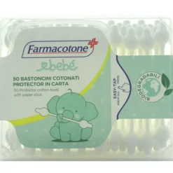 FARMACOTONE BEBE' 50 BASTONCINI COTONATI BIODEGRADABILI