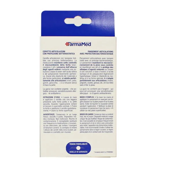 FARMAMED 6 CEROTTI ARTICOLAZIONI CON BATTERIOSTATICO 2 FORMATI MEDIUME EXTRALARGE