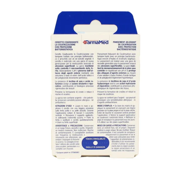 FARMAMED CEROTTO CICATRIZZANTE CON BATTERIOSTATICO 6 PZ 2 FORMATI EXTRALARGE