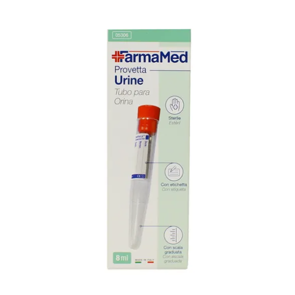 FARMAMED PROVETTA STERILE PER ANALISI URINE 10 ML