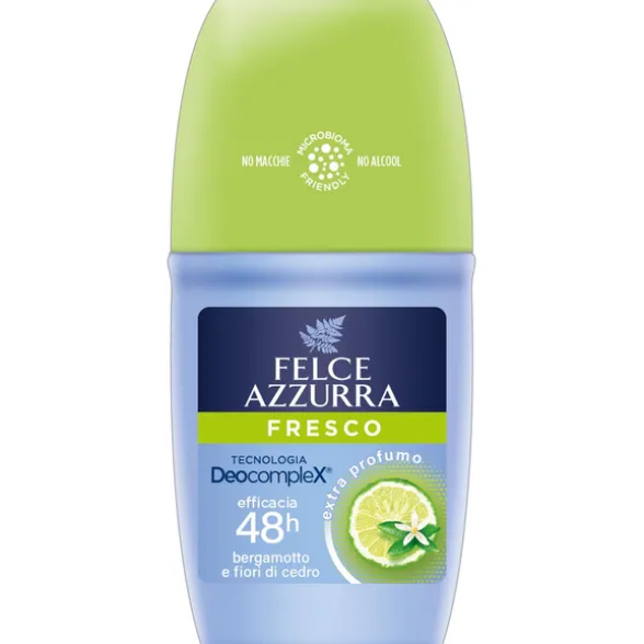 FELCE AZZURRA DEODORANTE ROLL-ON FRESCO PROFUMO DI BERGAMOTTO E FIORI DI CEDRO 50 ML