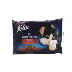 FELIX LE GHIOTONERIE 4 BUSTE DA 85 GRAMMI 2 MANZO e 2 POLLO
