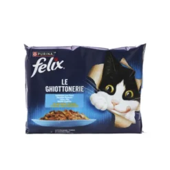 FELIX LE GHIOTTONERIE 4 BUSTE DA 85 GRAMMI 2 SALMONE 2 TONNO