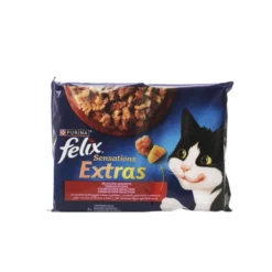 FELIX SENSATIONS EXTRA 4 BUSTE 85 GRAMMI 2 MANZO 2 POLLO