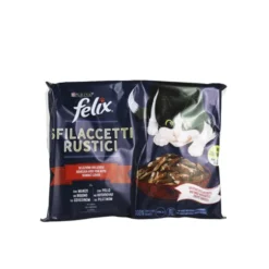 FELIX SFILACETTI RUSTICI 4 BUSTE DA 80 Grammi 2 BUSTE MANZO 2 BUSTE POLLO