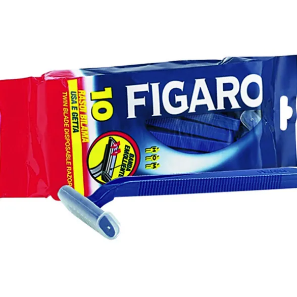 FIGARO RASOIO BILAMA USA & GETTA 10 PEZZI